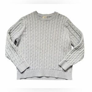 Vintage L.L Bean 100% Cotton Cable Knit Sweater